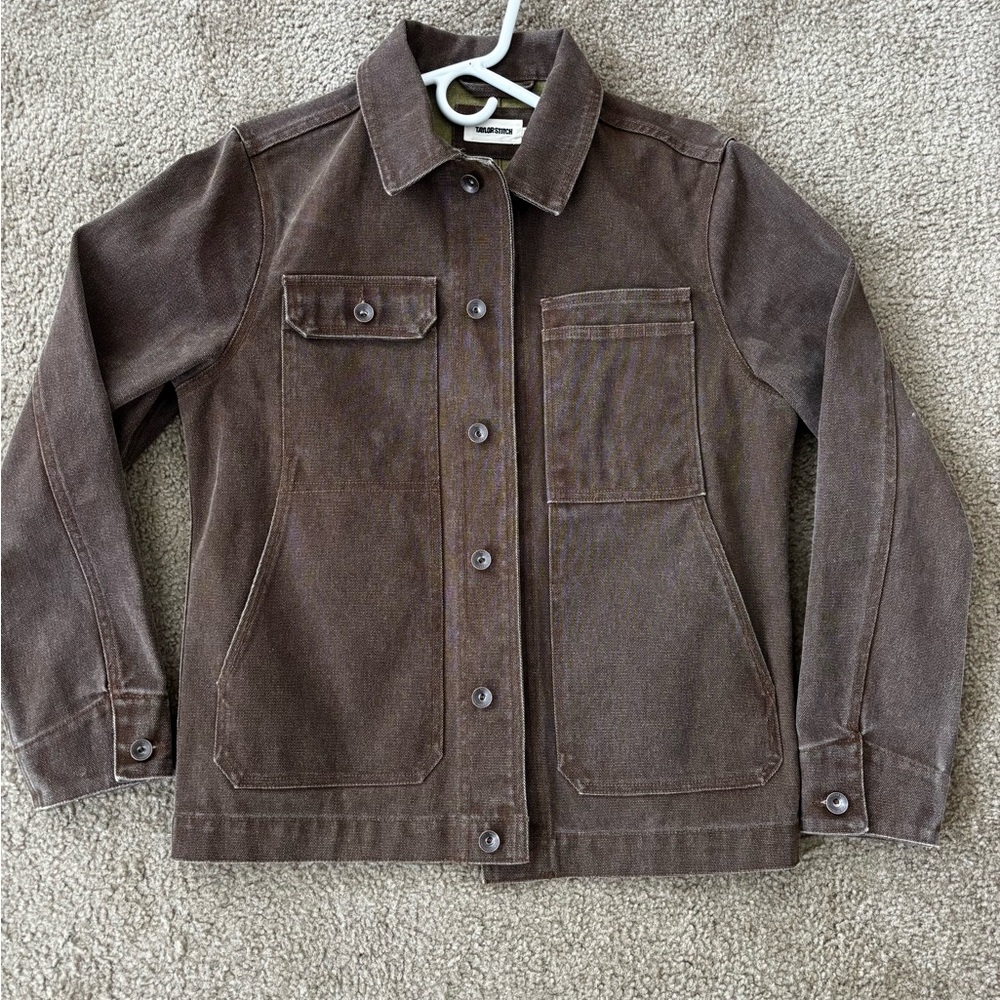 Taylor Stitch Longshore Jacket in Aged Penny Chipped Canvas